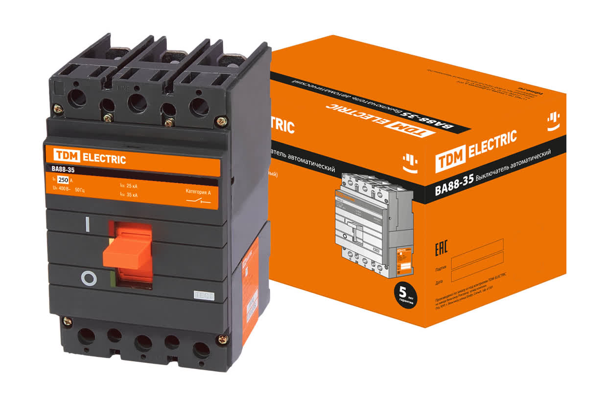 Выключатель автоматический ВА88-35 3Р 250А 35кА TDM SQ0707-0017 в интернет-магазине Ремкабель