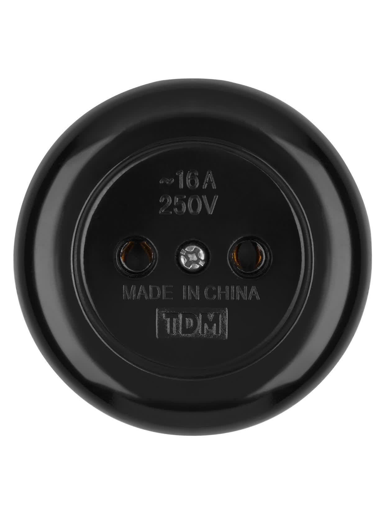 Розетка 2П 16А 250B о/у черная TDM SQ1806-0102 в интернет-магазине Ремкабель