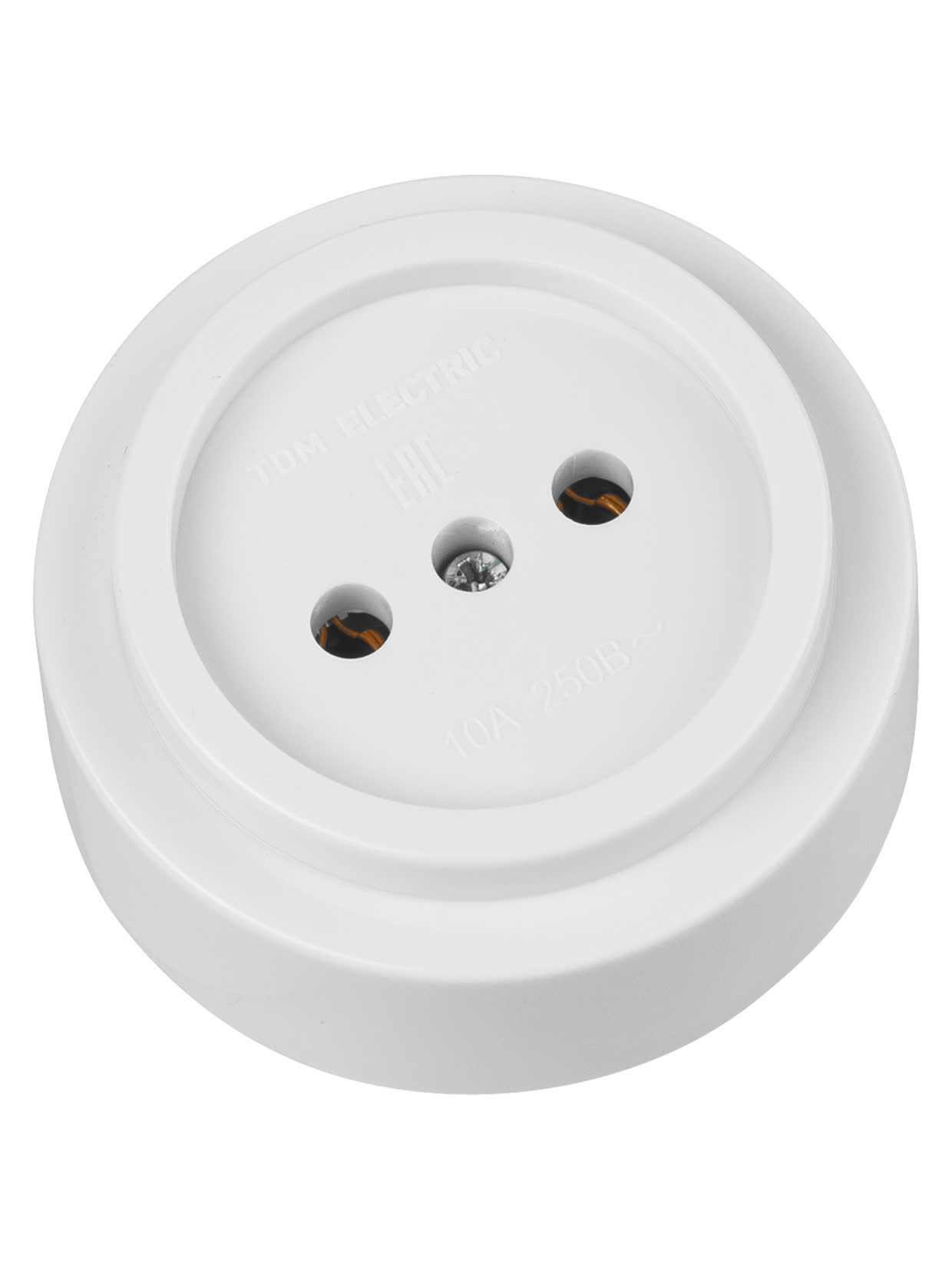 Розетка 2П открытой установки IP20 10А белая TDM SQ1806-0525 в интернет-магазине Ремкабель