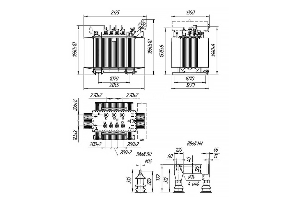 Трансформатор силовой ТМГ-СЭЩ-1600/20-11 20.00/0.40 в интернет-магазине Ремкабель