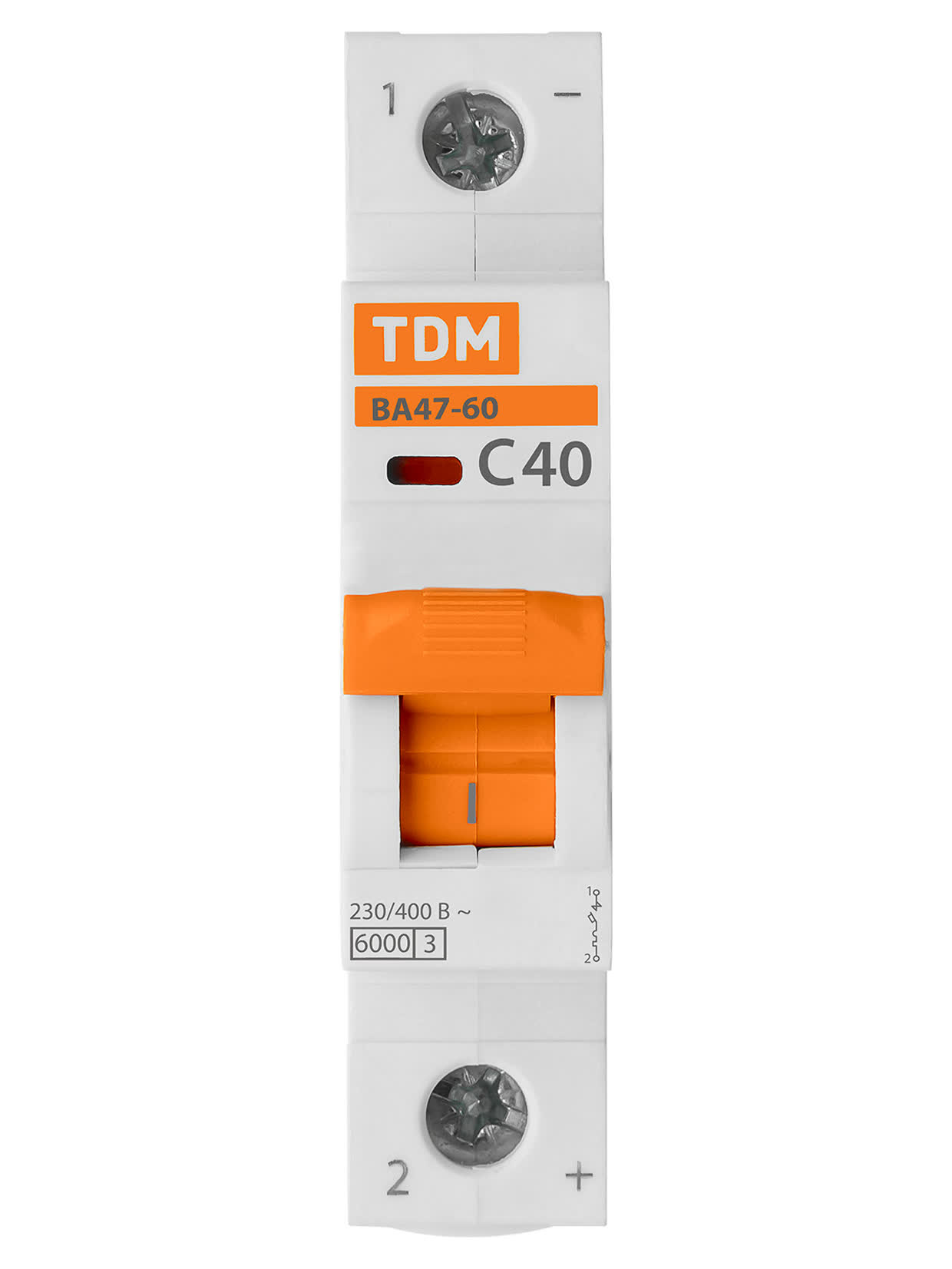 Выключатель автоматический ВА47-60 1P 40A C 6 kA TDM SQ0223-0081 в интернет-магазине Ремкабель