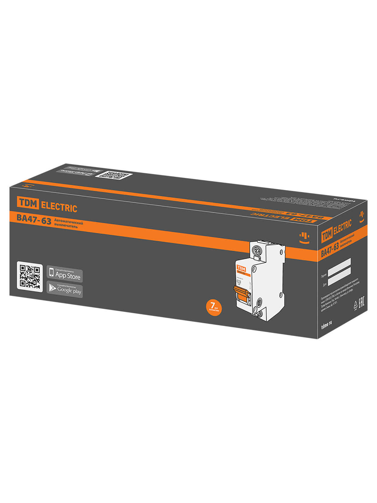 Выключатель автоматический ВА47-63 1Р 16А 4,5кА х-ка С TDM SQ0218-0003 в интернет-магазине Ремкабель