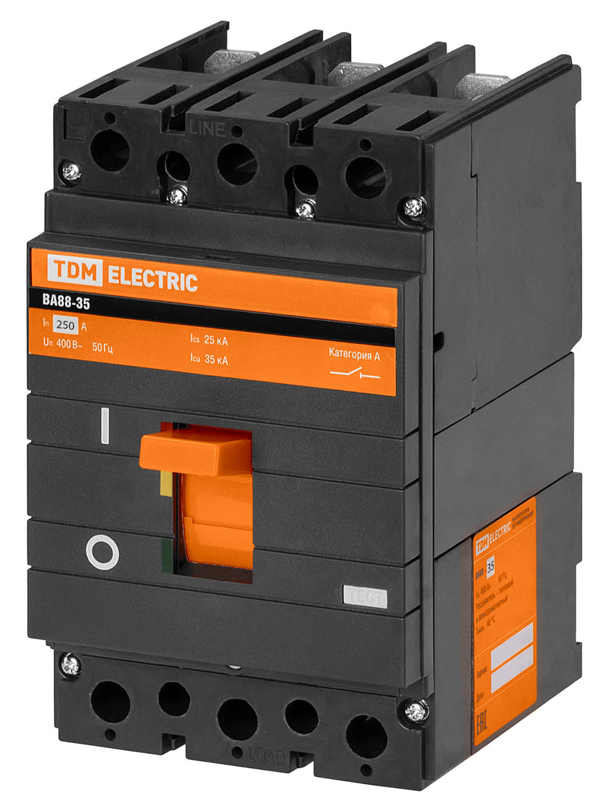 Выключатель автоматический ВА88-35 3Р 250А 35кА TDM SQ0707-0017 в интернет-магазине Ремкабель