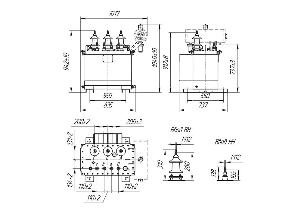 Трансформатор силовой ТМГ-СЭЩ-100/10-11 10.00/0.40 в интернет-магазине Ремкабель
